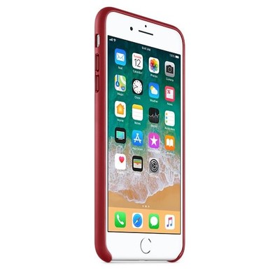 Apple iPhone 8 Plus Ve 7 Plus Uyumlu (PRODUCT) RED Deri Kılıf MQHN2ZM