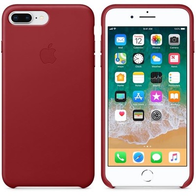 Apple iPhone 8 Plus Ve 7 Plus Uyumlu (PRODUCT) RED Deri Kılıf MQHN2ZM