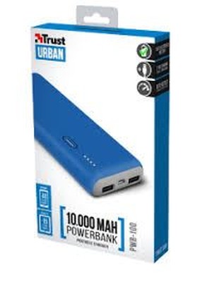 Trust Urban 22264 Slim 10000 mAh Mavi Taşınabilir Şarj Cihazı