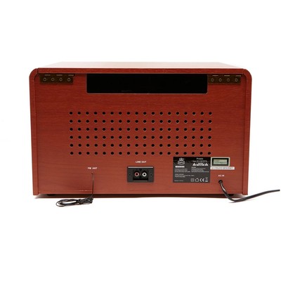 Platine Vinyle GPO Chesterton 4-en-1 - Tourne-disque, CD, Radio FM/DAB+, Cassette, Bluetooth - Finition Bois