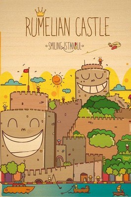 Biggdesign Smiling İstanbul Rumeli Ahşap Kartpostal
