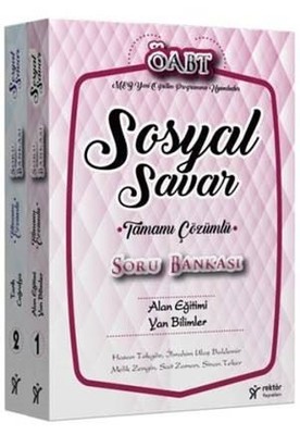 ÖABT Sosyal Savar Tamamı Çözümlü Soru Bankası-2 Kitap Takım