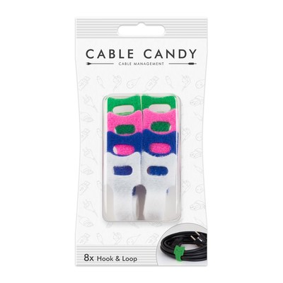 Cable Candy CC006 Hook&Loop8 Pcs Unıversal Mıxed Colour Cable