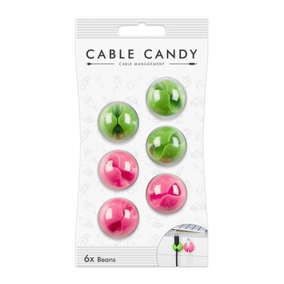 Cable Candy CC019 Beans Ppcs 3Green 3 Pınk Unıversal Cable