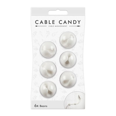Cable Candy CC018 Beans 6Pcs Unıversal Whıte Cable