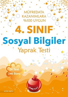 4.Sınıf Sosyal Bilgiler Yaprak Testi