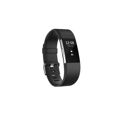 Fitbit Charge 2 Akıllı Bileklik Siyah - Gümüş FB407GMBKL-EU
