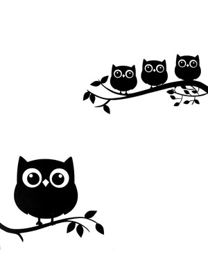 Sticky Sticker Owl/Baykuş 7011