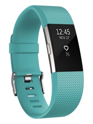 Fitbit Charge 2 Teal Silver Small