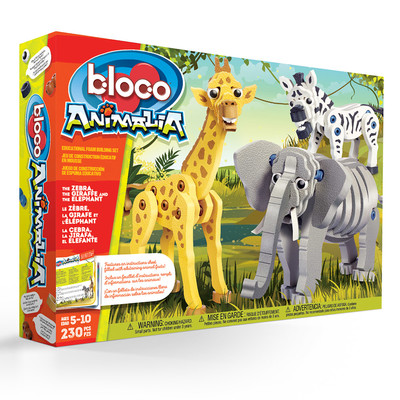 Bloco-Giraffe Zebra&Elephant