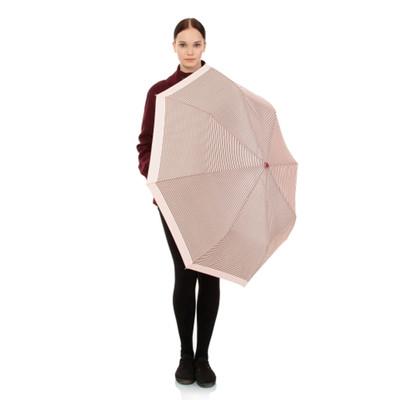Biggbrella Kahverengi Çizgili Otomatik Şemsiye 