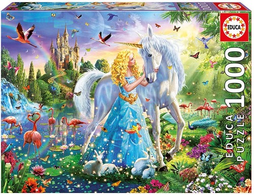 Educa 17654 The Princess And The Unicorn 1000 Parça Puzzle
