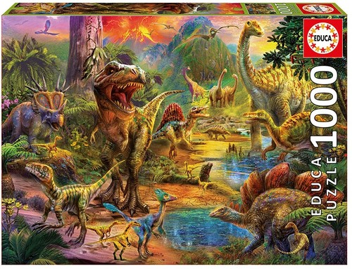 Educa 17655 Land Of Dınosaurs 1000 Parça Puzzle