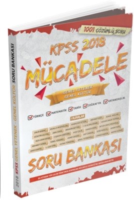 2018 KPSS Mücadele Soru Bankası-Genel Yetenek Genel Kültür