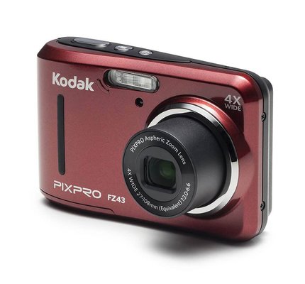 Kodak Pixpro FZ43 16MP 4X Dijital Fotoğraf Makinesi Kırmızı