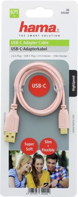 Hama USB C 0.75 m Flexi Kablo