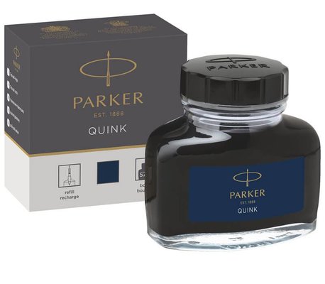 Parker Quink Mavi Siyah Şişe Mürekkep