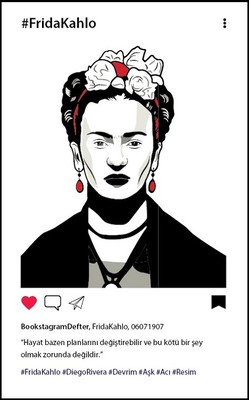 Aylak Adam Hobi Frida Kahlo Grafiti 2 Bookstagram Defter