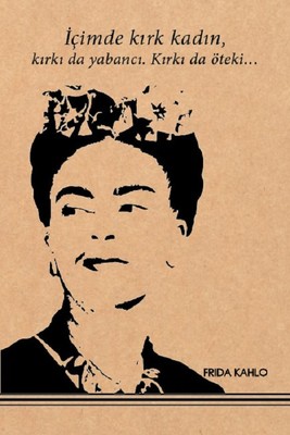 Aylak Adam Hobi Frida Kahlo 2 Kraft Defter