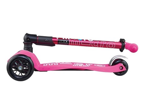 Micro Scooter Maxi Deluxe Foldable Shocking Pembe T-Bar
