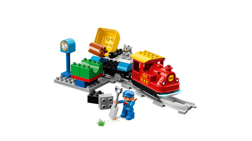 LEGO 10874 Duplo Buharlı Tren Okul Öncesi Çocuk için Öğretici Oyuncak Yapım Seti