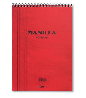 Le Color Manila Notepad Kareli Spiralli