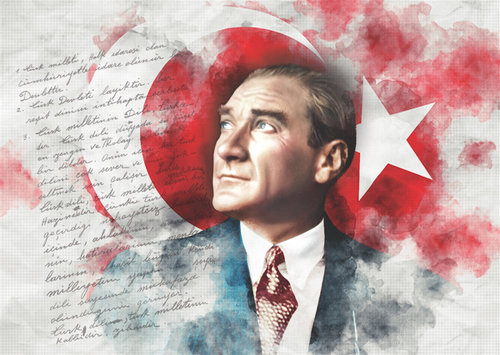 Puzz Puzzle 1000 Atatürk ve Bayrak 68x48