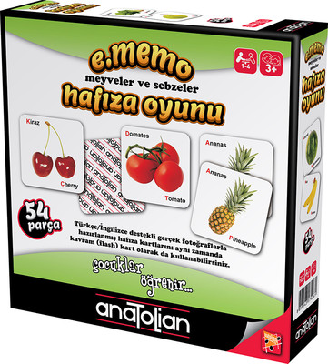Anatolian Memo Meyveler ve Sebzeler Hafıza Oyunu