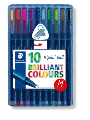 Staedtler Triplus Ball M Brilliant Colours 10'lu Tükenmez Kalem Seti