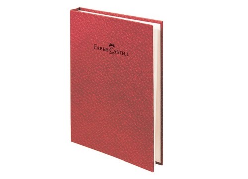 Faber-Castell Bambu Serisi A6 Ciltli Kareli Koyu Kırmızı 100 Yaprak Not Defteri