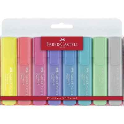Faber Castell Fosforlu Kalem 8Li Pastel Renkler