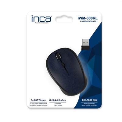 Inca Kumaş Yüzey Wireless Mavi Mouse
