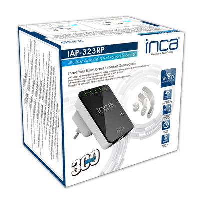 Inca Iap-323Rp 300 Mbps 2.4 Ghz Wireless-N Mını Router/Repeater