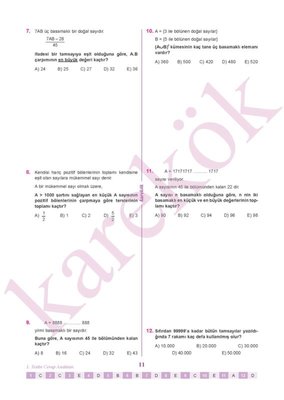 Matematik Zoru Bankası