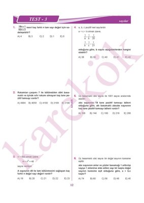 Matematik Zoru Bankası