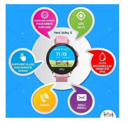 Wiky S Pembe Akıllı Çocuk Saati Wiky S Pembe Akıllı Çocuk Saati