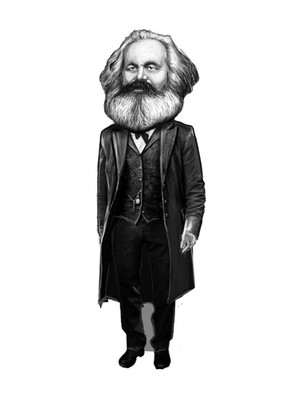 Aylak Adam Hobi Karl Marx Karikatür Ayraç