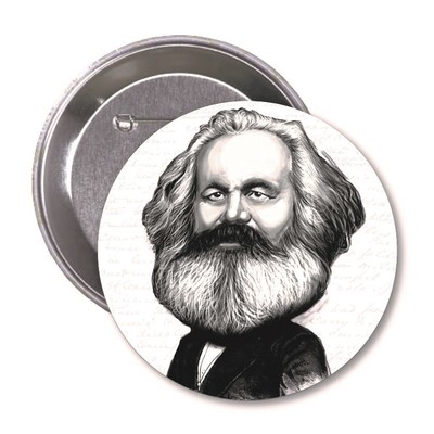 Aylak Adam Hobi-Karl Marx Karikatür Rozet