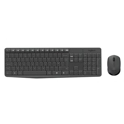 Logitech MK235 USB Alıcılı Kablosuz Türkçe Q Klavye Mouse Seti - Siyah