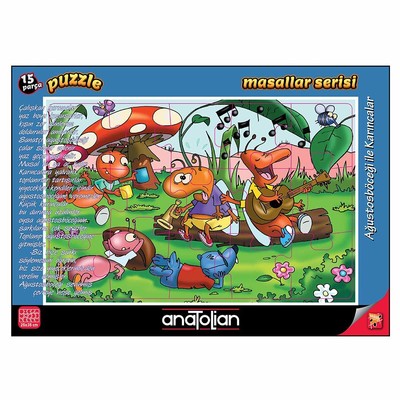 Anatolian Puzzle 15 Parça Ağustos Böceği ile Karıncalar 7452