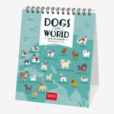 Legami Masa Takvimi Köpeklerin Dünyası 12x145 2019