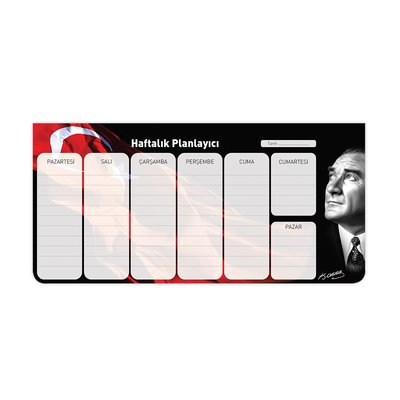 Keskin Color Planner Haftalık Blok Atatürk 12x26