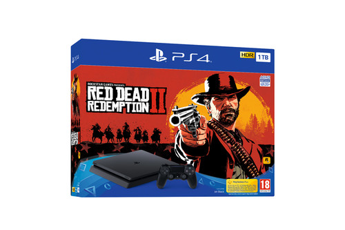 PS4 1TB F+Red Dead Redemption 2 Playstation Konsol