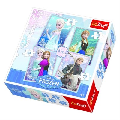 Trefl Puzzle 4 in 1 Frozen/Disney Frozen 34210