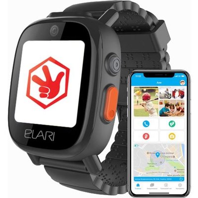 Elari FixiTime 3 GPS'li Su Geçirmez Çocuk Saati -Siyah