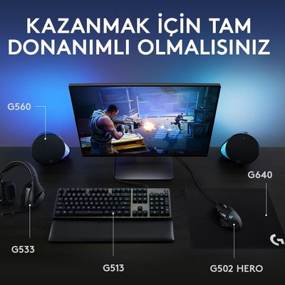 Logitech G G513 LIGHTSYNC RGB Mekanik Türkçe Q Oyun Klavyesi - Siyah