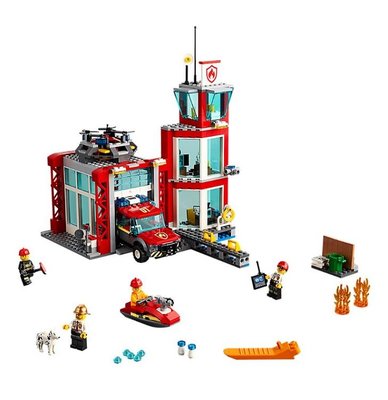 LEGO 60215 City İtfaiye Merkezi Yapım Seti 509 Parça