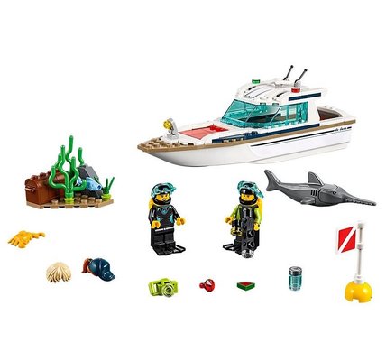 Lego City 60221 Dalış Yatı Yapım Seti