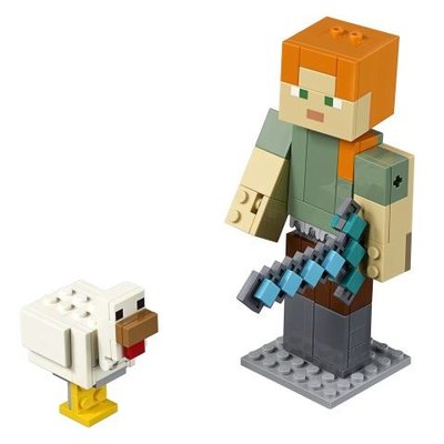 Lego Minecraft Tavuklu Bigfig Alex 21149