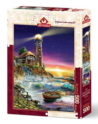 Art Puzzle 4210 Deniz Fenerinden Gün Batımı 500 Parça Puzzle